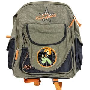 NWT NEW RARE VTG Kim Possible Backpack Global Design Concepts GDC NYC Army Green